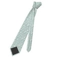 thumbnail image 5 of Naloa White Swan Print Solid Color Tie Formal Necktie for Men，Suitable for business, daily life, work, 5 of 5