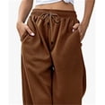 thumbnail image 2 of Elastic Waist Women Casual Wide Leg Pants Fashion Trousers, 2 of 2