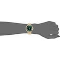 thumbnail image 4 of Anne Klein Gold-Tone Crystal Bezel Green Sunray Dial Ladies Watch, 4 of 6