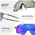 thumbnail image 4 of KAPVOE Polarized Cycling Glasses Fashion Frame MTB Outdoor Sport Running Bike For Men Women Hiking Travel Eyeglasses Mountain Sand Control Fishing Waterproof Camping Riding Windproof Eyewear, 4 of 6