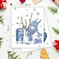 thumbnail image 6 of Hello Winter Wall Art, Christmas Wall Decor, Blue Christmas Snowflake Wall Art Prints, Winter Snowman Poster Wall Decor for Living Room Bedroom, Let It Snow Decor, 8x10 Inches Set of 4 Unframed, 6 of 6
