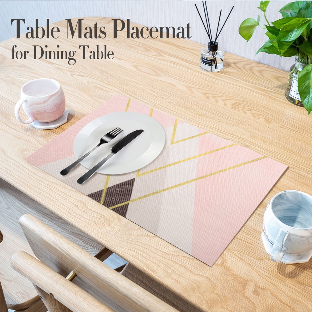 Placemat Table Mats for Dining Table PVC Skidproof HeatResistant for