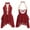 Burgundy, variant on XUNZOO Kids Girls Figure Ice Skating Dress Sleeveless Rhinestone Ballet Dance Leotard Lyrical Dress Costume Dusty Pink 6