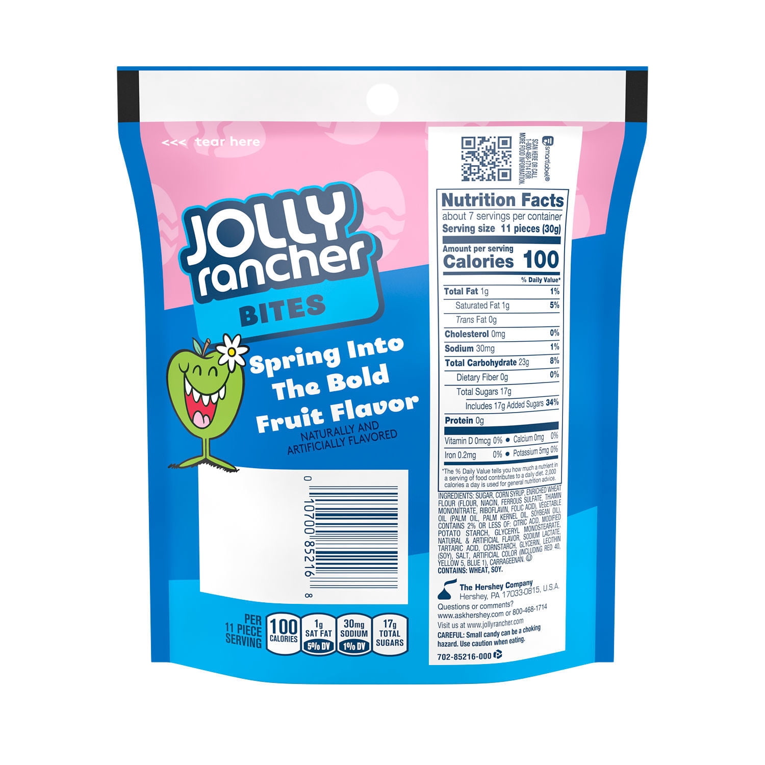 Jolly Rancher Soft Chew Assorted Bites Easter Pouch 7.75oz