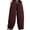 Brick Red, variant on Women's Fringed Elastic Waist Curved Style Rolled Up Pants Loose Fit Fashion Casual With Pockets Daily Summer Breathable Trousers