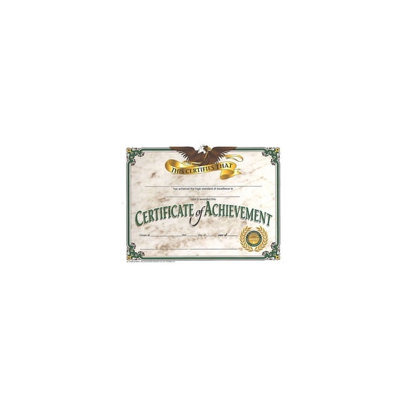 Hayes Certificate of Achievement 8.5" x 11" Pack of 30 H-VA508