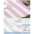 thumbnail image 6 of Pink Stripe Beach Towels Oversized Super Absorbent, Modern Simple Geometric White Striped Lightweight Bath Towel Quick Dry Sets For Bathroom/Pool/Rv Camping/Beach Play/Gym Room/Picnic 35"x70", 6 of 8