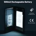 thumbnail image 4 of Wechef Folding LED Backlit Illuminated Black Leatherette Check Presenter/menu Holder, 4 of 11