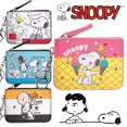 thumbnail image 2 of Cartera de piel sintética con estampado de dibujos animados de Snoopy Charlie Brown para mujer, minitarjetero de moda con llavero, monedero portátil, regalo para niños, 2 of 5