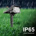 thumbnail image 4 of Ikayaa 20 LEDs Solar Powered Energy Wall Lamp Lawn Light Sensitive Light Control 2 Adjustable Brightness IP65 Water Resistance Design Built-in 2000mAh High Capacity Rechargeable Cell for Patio Cour, 4 of 7