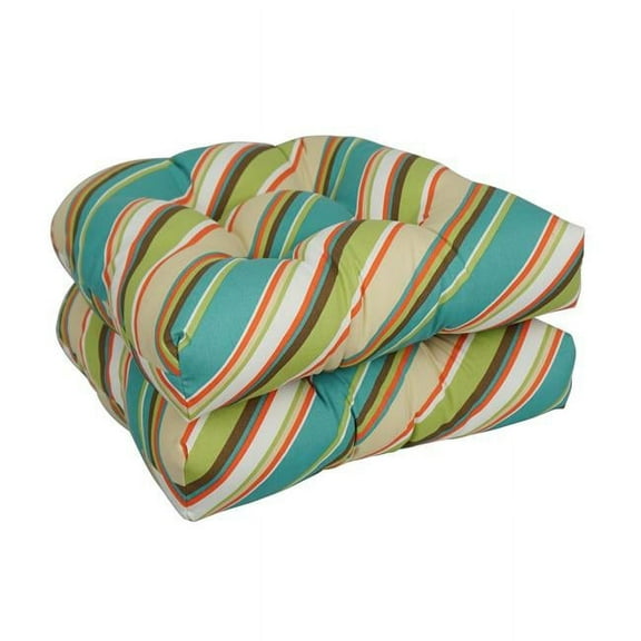 Blazing Needles 93184-4CH-OD-103 19 in. U-Shaped Dining Chair Cushions, Browning Opal - Set of 4