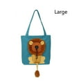thumbnail image 2 of Portador de mascotas Billuyoard León bolsa de hombro Transporte Retráctil Gato Perro Lago azul L, 2 of 6