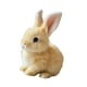 thumbnail image 4 of El animal relleno de juguete de conejo de lujoso eléctrico con orejas y nariz en movimiento puede saltar y hacer un juguete de mascota electrónica de Amarillo, 4 of 8