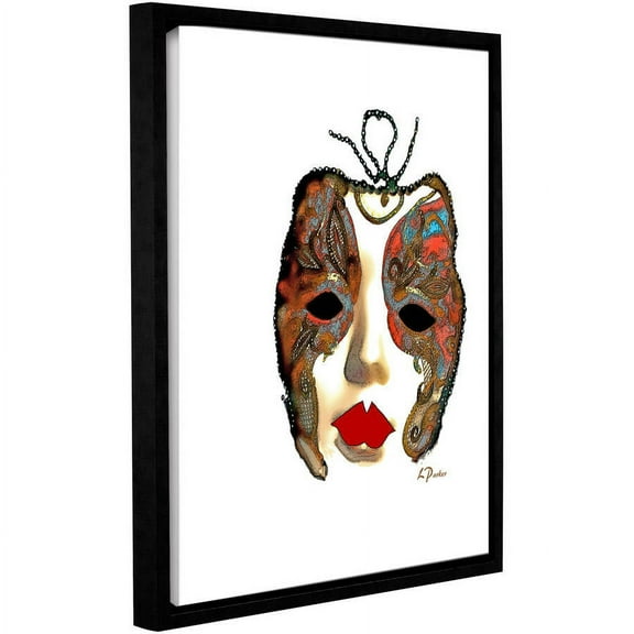 ArtWall Linda Parker "Venetian Mask II" Gallery-wrapped Floater-framed Canvas