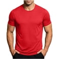 thumbnail image 2 of Plus Size 5Xl Men's Athletic Shirt Quick Dry T Shirts Gym Workout Short Sleeve Lightweight Breathable Tees Performance Running Shirts, 2 of 8