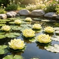 thumbnail image 4 of 1 Piece Floating Foam Lotus Flower with Leaf, Artificial EVA Water Lily for Pond Pool, Realistic Fake Lotus for Spring Garden Decor Dance Prop Home Vase Decoration, 4 of 6