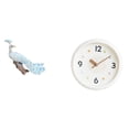 thumbnail image 1 of Escultura de , figura moderna, reloj de pared, adorno decorativo para jardín, artesanías, números , estatua colgante redonda silencios, 1 of 8