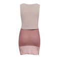 thumbnail image 6 of HXWCHs Women's Summer Crochet Knit Two Piece Set V Neck Crop Top and Mini Skirt Cruise Outfit L Red, 6 of 6