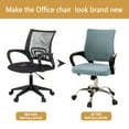 thumbnail image 2 of KGJQ Office Chair Cover Universal Rotating Chair Slipcovers Protector Removable Washable Office Armrest Stretchable Chair Seat Covers, 2 of 8