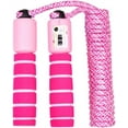 thumbnail image 3 of Casewin Children Jump Rope with Counter, Adjustable Kids Skipping Rope Jump Speed Rope for Boys Girls Fitness & Exercise(Pink), 3 of 6