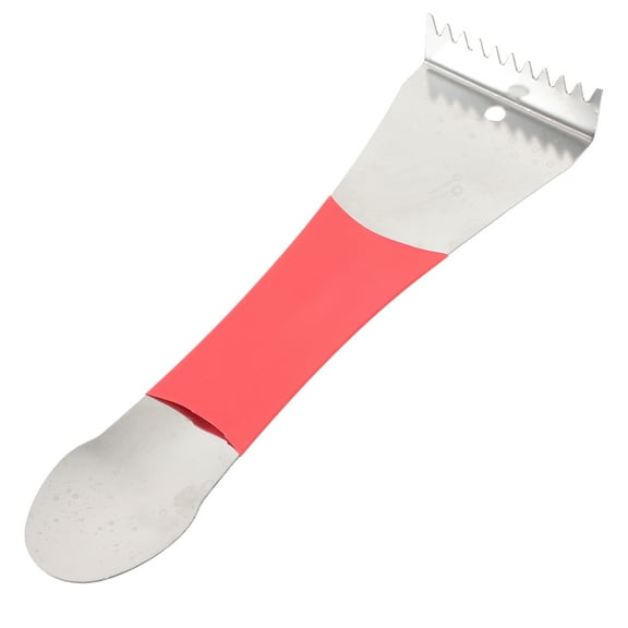 PTOOTP Reusable Stainless Steel Fish Cleaning Brush for Kitchen Use, Fish Scaler and Cleaning Tool for Home Cooking