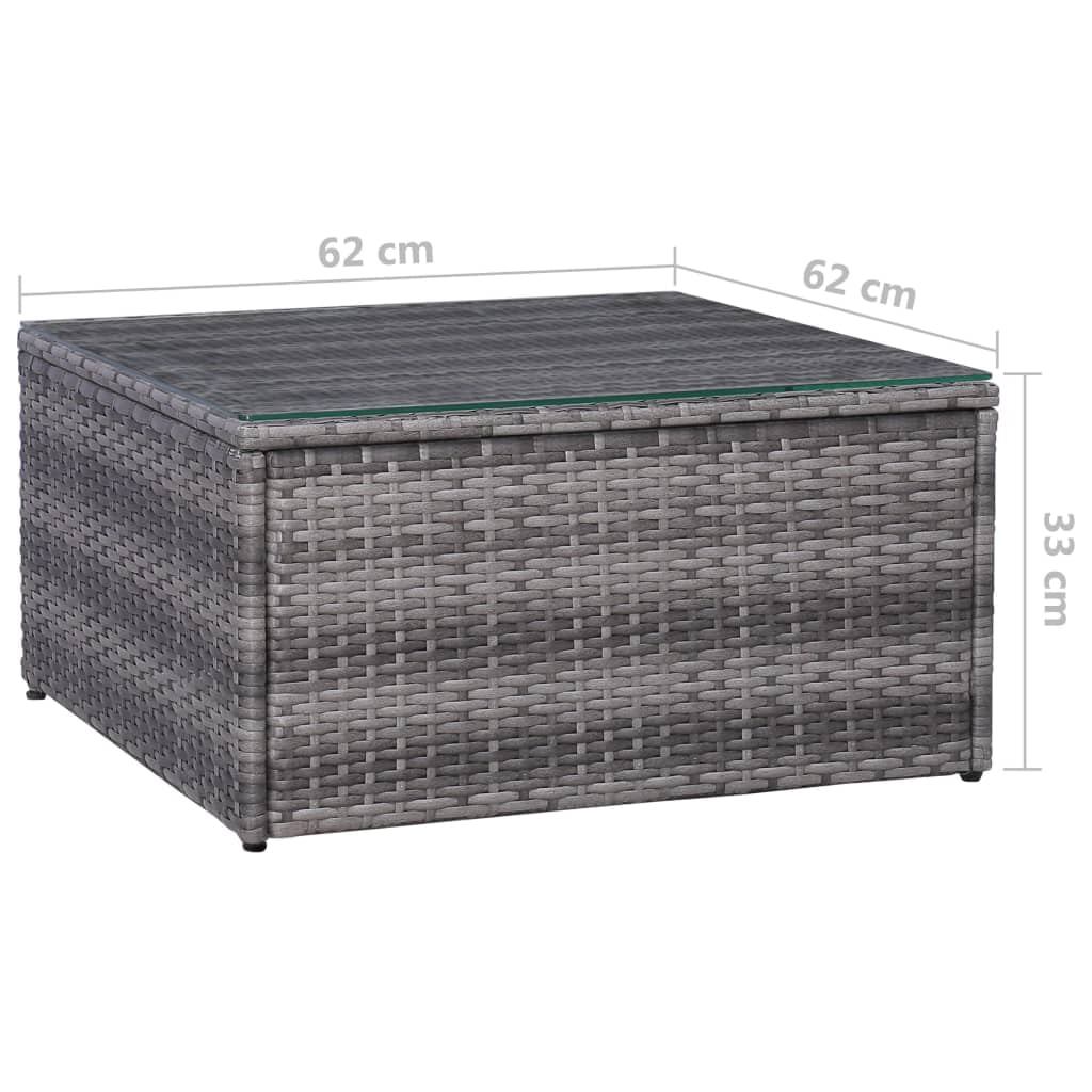 Kepooman Outdoor Patio Rattan Sectional Sofa Set with Cushions & Pillows, Set of 6, Grey Kepooman Outdoor Patio Rattan Sectional Sofa Set with Cushions & Pillows, Set of 6, Grey