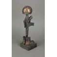 thumbnail image 3 of Antique Bronze Finish Battle Cross Fallen Soldier Helmet Boots and Rifle Statue, 3 of 3