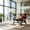 Antique brown + PU Leather, variant on AUU Modern Boho Accent Chair, Mid Century Lounge Chair, Side Chair for Living Room Indoor