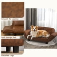 thumbnail image 5 of Sofa for Pets Foldable PU Leather Cover Dog Bed, Small & Large Animals, 5 of 9