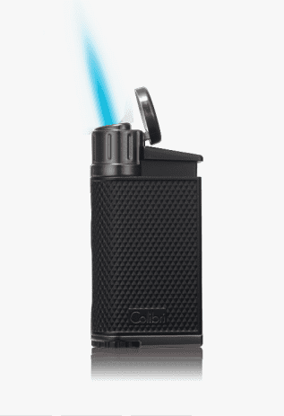 Colibri EVO Angled Single Jet Flame Butane Lighter, Windproof & Refillable, User-Friendly with Pachmayr Grip, Blue Fuel Window and Adjustable Flame - Sleek Design (Rose Gold)