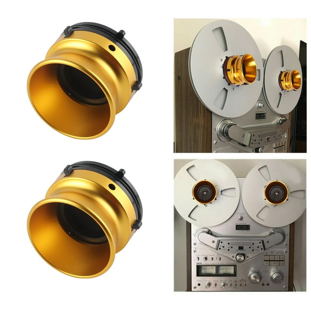 Adaptadores De Buje NAB, 1 Par De Abridores De aleación De Aluminio Pulido De Carrete A Carrete Profesional De 10 Pulgadas, Para Studer ReVox, Para Akai, Para Teac