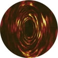 thumbnail image 1 of Ahgly Company Machine Washable Indoor Round Transitional Dark Bronze Brown Area Rugs, 6' Round, 1 of 7