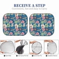 thumbnail image 5 of Picia Colorful Flowers 2 Piece Car Windshield Sun Shade Foldable | Foldable Sun Shield for Front Window Blocks UV Rays and Keeps Your Vehicle Cool-Medium, 5 of 7