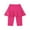 Hot Pink, variant on KAUOD Kids Girls Athletic Ruffle Skirted Legging Pants Stretchy Knee Length Leggings with Skirt Summer Casual Sports Shorts