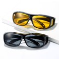 thumbnail image 2 of Gafas de visión nocturna de alta definición para conductores masculinos y femeninos, gafas resistentes al viento, gafas de sol resistentes a desgarros, gafas de sol resistentes a los rayos UV, 2 of 5