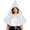 White, variant on Metallic Glossy Short Hood Cape, Shiny Metallic Short Pointed Hood Cape, Mini Riding Hood Cloak With Front Tie, Multi Color Glossy Witch Cosplay Cape for Adult Halloween Party, White One Size