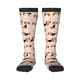 thumbnail image 1 of Fotbe Beagle Dog On Brown Calcetas Divertidas Estampadas para Hombre y Mujer, Calcetas de Algodón hasta la Rodilla para Caminar, Correr, Enfermería y Embarazo, 1 of 6