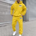 thumbnail image 1 of WILLBEST Sudaderas para Hombre, Conjunto De Sudadera con Capucha Deportiva De Manga Larga con Estampado De Letras Informal A La Moda De Otoño e Invierno para Hombre y Mujer Chica, 1 of 3