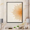 thumbnail image 2 of Designart 'Orange Sun Print On Beige I' Modern Framed Canvas Wall Art Print, 2 of 5