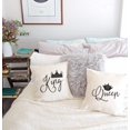thumbnail image 2 of The Cotton & Canvas Co. King and Queen Home Decor Pillow Cover, Pillowcase, Cushion Cover and Decorative Throw Pillow, 2-Pack, 2 of 4