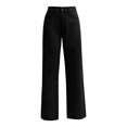 thumbnail image 6 of WTOBBY Women's High Waist Straight Leg Loose Fit Casual Trousers, Denim Jeans Style for Everyday Comfort and Versatile Styling,Black L, 6 of 6