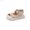 Beige, variant on Baby First Soft Sole Sandals Protective Closed Toe Design For Beach Play And Early Walking Baby Sandals Summer, Size 6.5,2-2.5 Years(Brown)