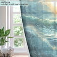 thumbnail image 4 of Ocean Blue Blackout Curtains 63 inch Length 2 Panels Window Decoration Curtains for Bedroom Living Room, 4 of 6