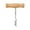 Brown, variant on Stainless Steel Opener with T Shape and Wooden Handle Durable and Easy to Clean