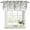 Green/Brown, variant on Green Brown Botanical Curtain Valances for Windows, Kitchen Valance Window Treatments Panel 2 Pack, Farmhouse Eucalyptus Leaves Rustic Rod Pocket Short Curtains for Bathroom Bedroom 42 x 12 Inch