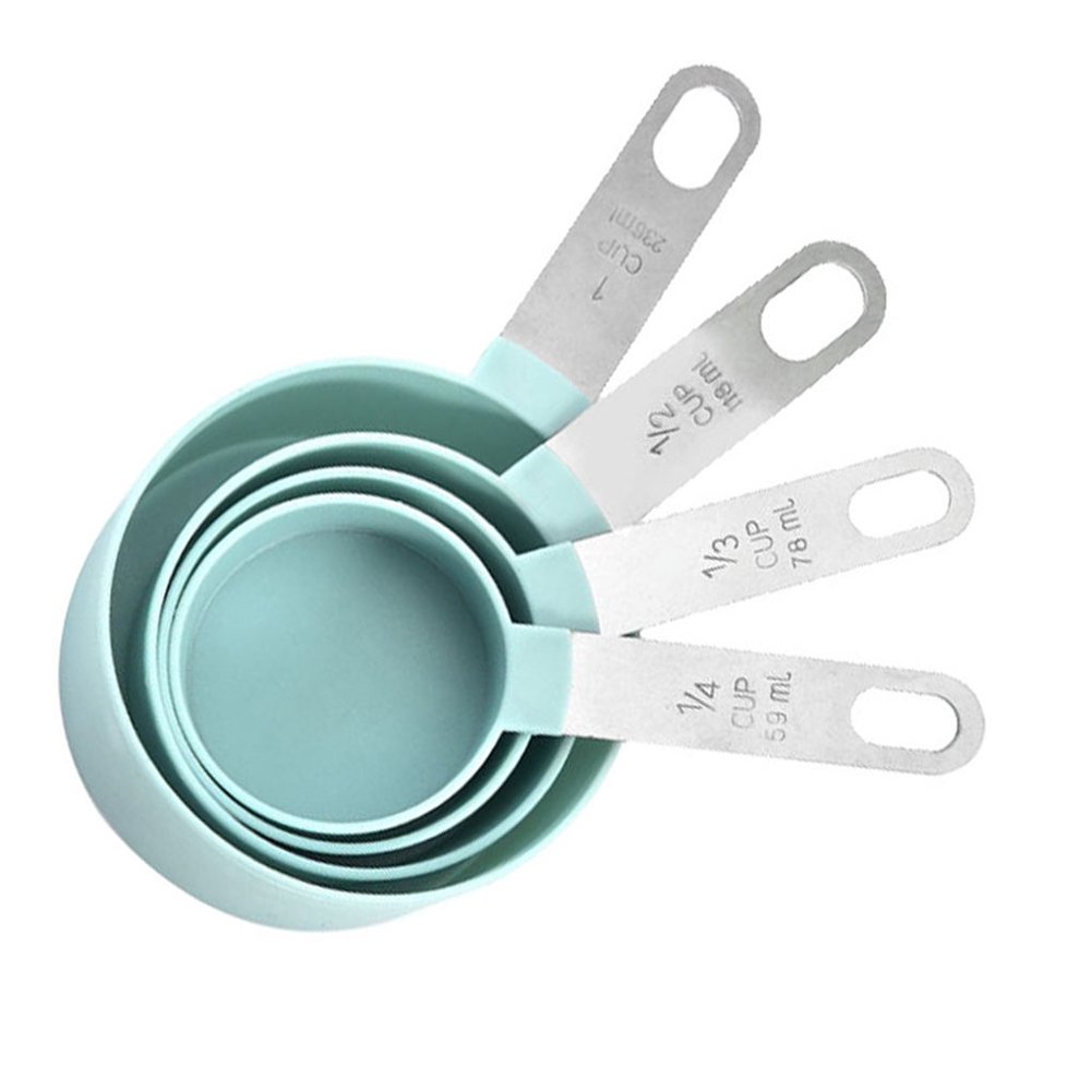 TureClos 4pcs Kitchen Plastic Sugar Cake Baking Measuring Spoons