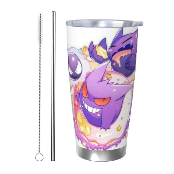 Gengar Insulated Tumbler Stainless Steel Coffee Mug Vacuum Double Wall Thermal Travel Cup 20 oz
