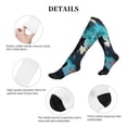 thumbnail image 5 of Lsque Artistic Moon Valley Wolf Pattern Sport Compression Socks for Men & Women 15-20 mmHg Knee High Nurse Pregnant Running Medical and Travel Athletic, 5 of 6