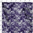 thumbnail image 3 of Soimoi Florals Print,Cotton Poplin, Sewing Fabric Sold by The Yard 42 Inch Wide,Sewing Craft Quilting/Quilt Making Fabric, Purple & White, 3 of 6