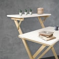 thumbnail image 3 of Casual Home Solid Wood 2-tier Folding Laptop Working Desk, 3 of 14